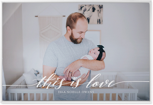 Love Is Wall Art, White, Single piece, Metal, 24x36, Matte, White, white