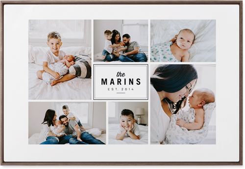 Round We Go Wall Art, Walnut, Single piece, Metal, 24x36, Glossy, White, white