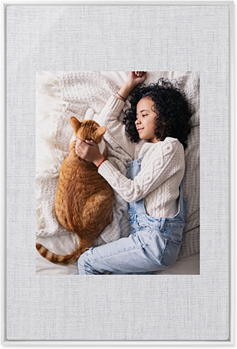 Full Frame One Wall Art, White, Single piece, Metal, 24x36, Glossy, White