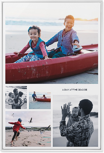 Hero Collage Portrait Wall Art, White, Single piece, Metal, 24x36, Matte, Multicolor, multi