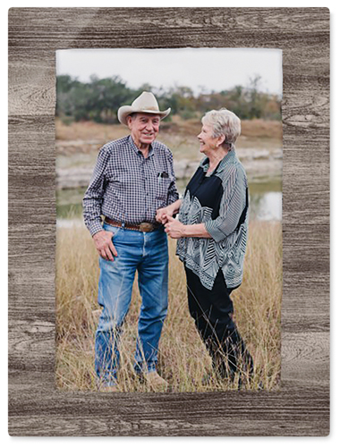 Countryside Portrait Wall Art, No Frame, Single piece, Metal, 30x40, Glossy, Brown, wood