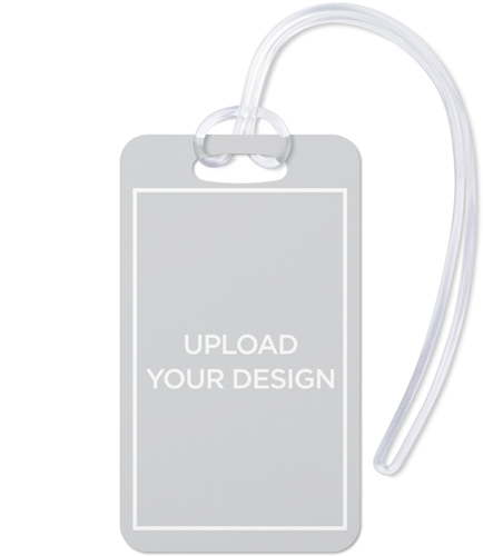 Upload Your Own Design Luggage Tag, Large, Multicolor