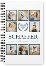 modern foliage collage monthly planner