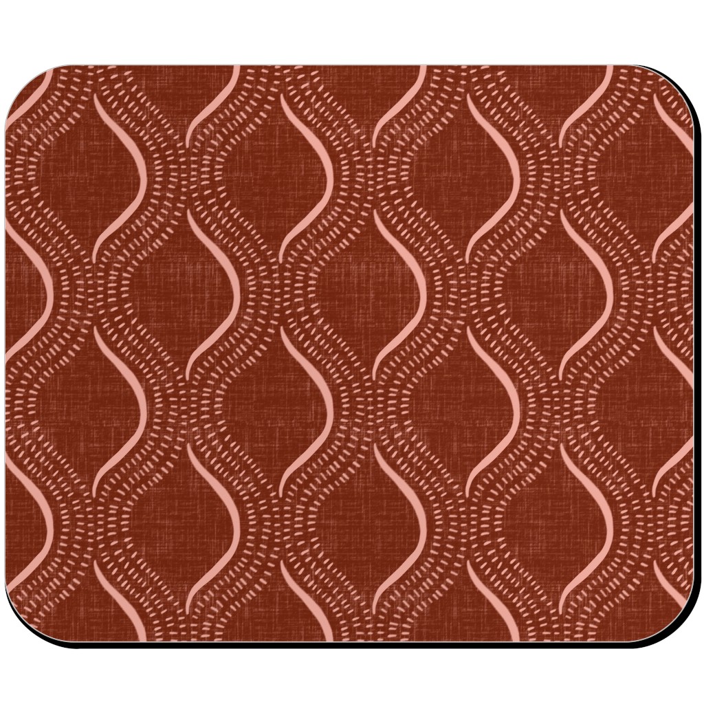 Forever Optimistic - Rust Mouse Pad, Rectangle Ornament, Red