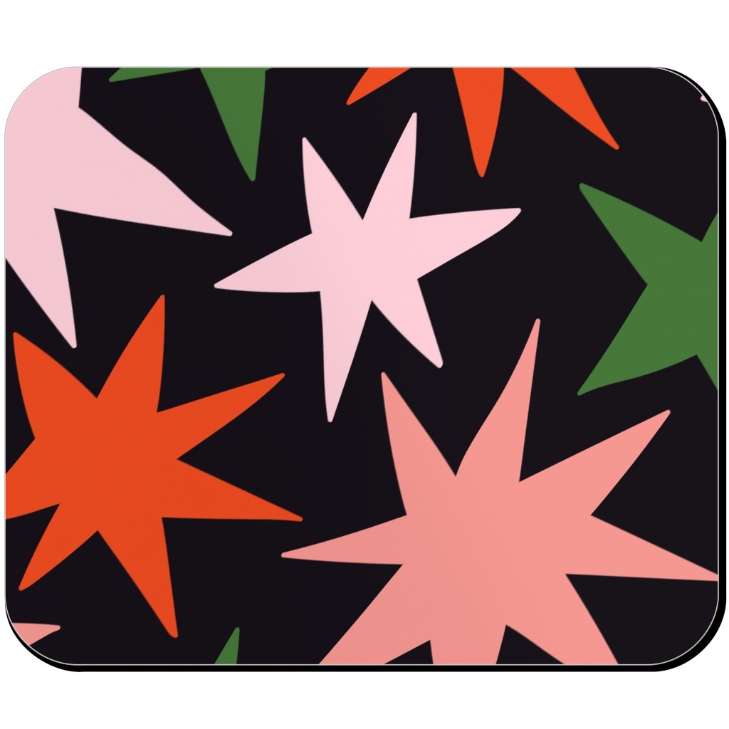 Christmas Stars - Multi Mouse Pad, Rectangle Ornament, Multicolor