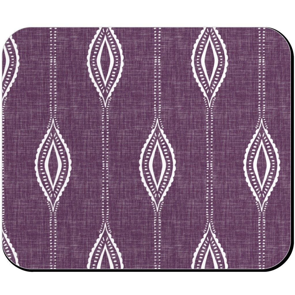 Diamant - Eggplant Mouse Pad, Rectangle, Purple