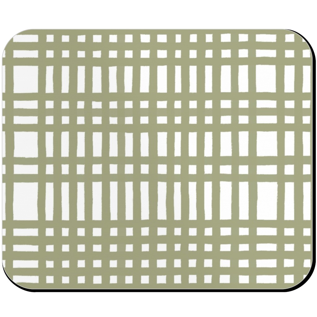 Loose Weave Mouse Pad, Rectangle, Green