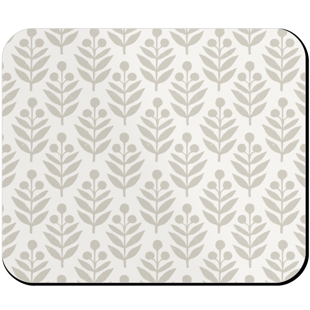 Lotti Quiet Mouse Pad, Rectangle, Beige, Silver Lining