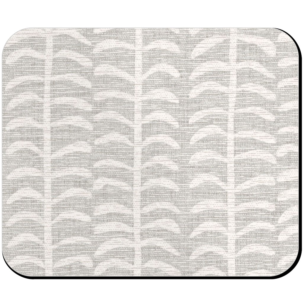 Grasscloth Vine - Neutral Mouse Pad, Rectangle Ornament, Gray