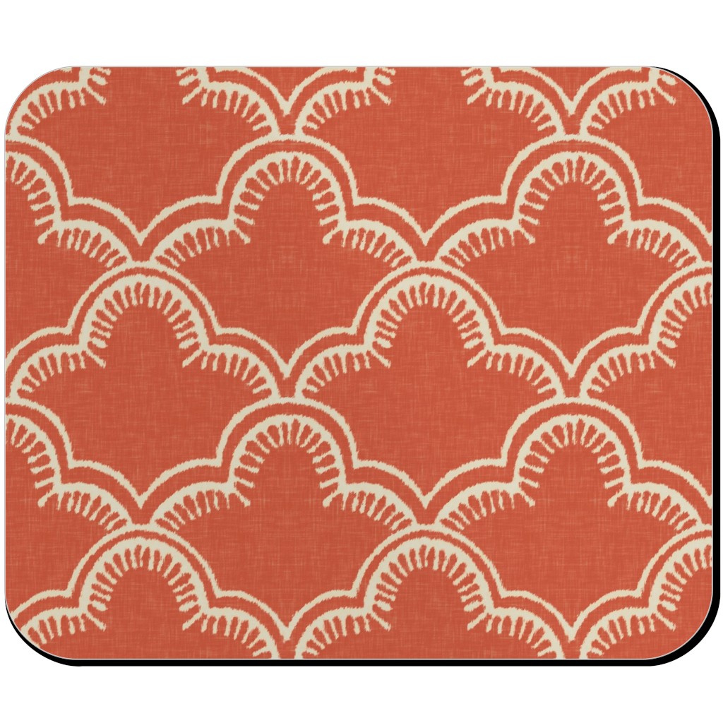 Tangier Mouse Pad, Rectangle, Orange
