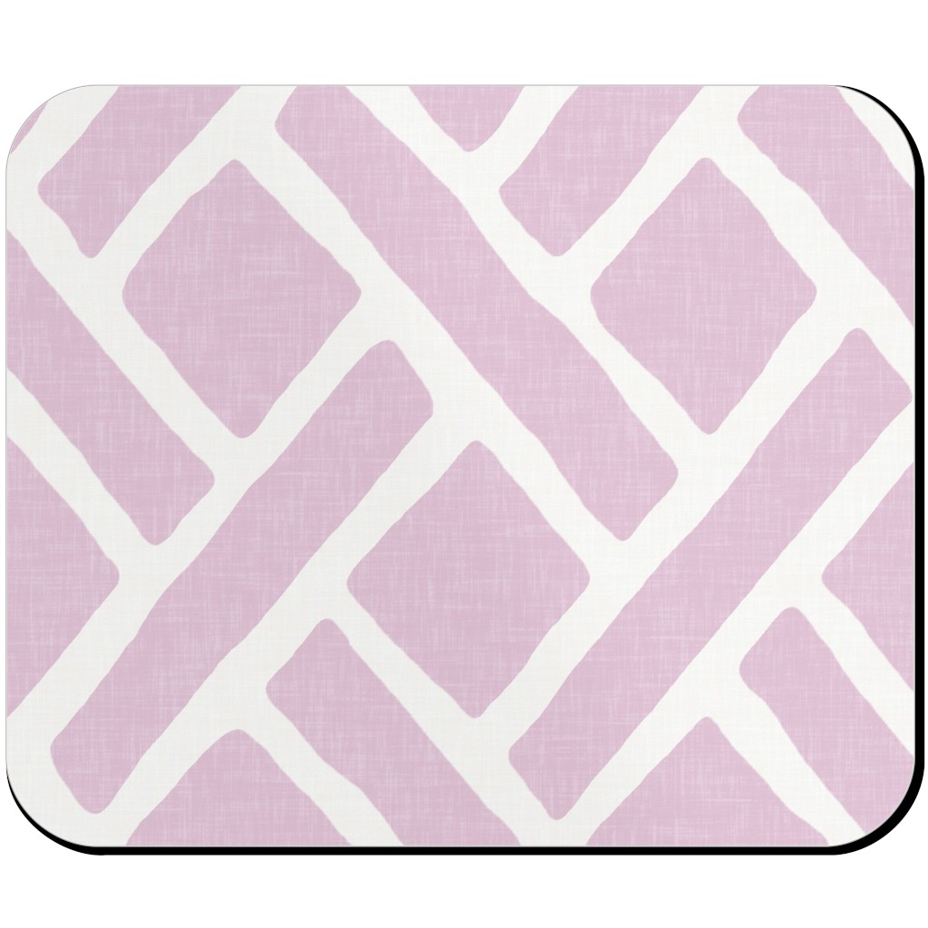 Savannah Trellis Mouse Pad, Rectangle, Purple