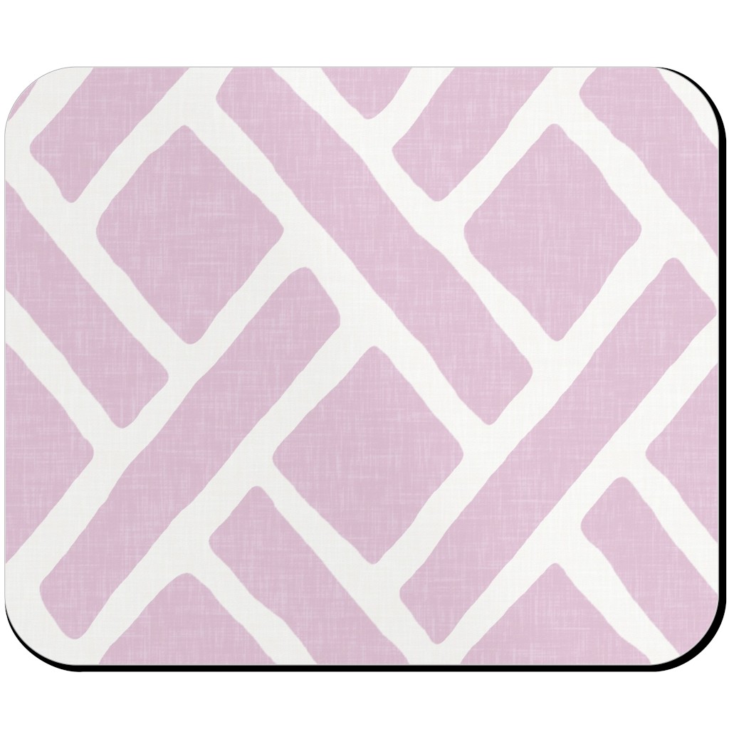 Savannah Trellis Mouse Pad, Rectangle Ornament, Purple