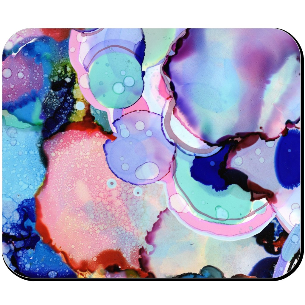 Abstract Rainbow Ink - Multi Mouse Pad, Rectangle, Multicolor