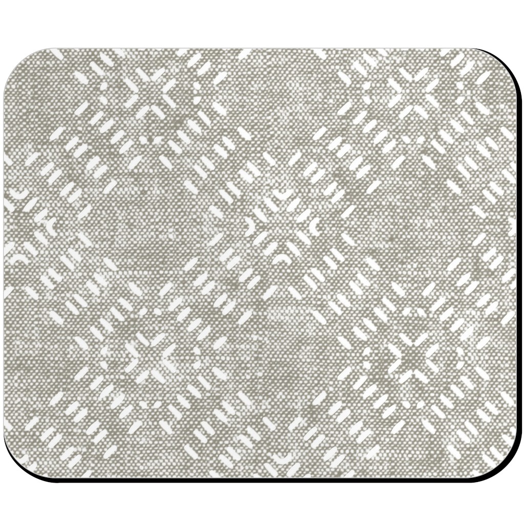 Modern Farmhouse Tile - Neutral Mouse Pad, Rectangle, Gray, Gray