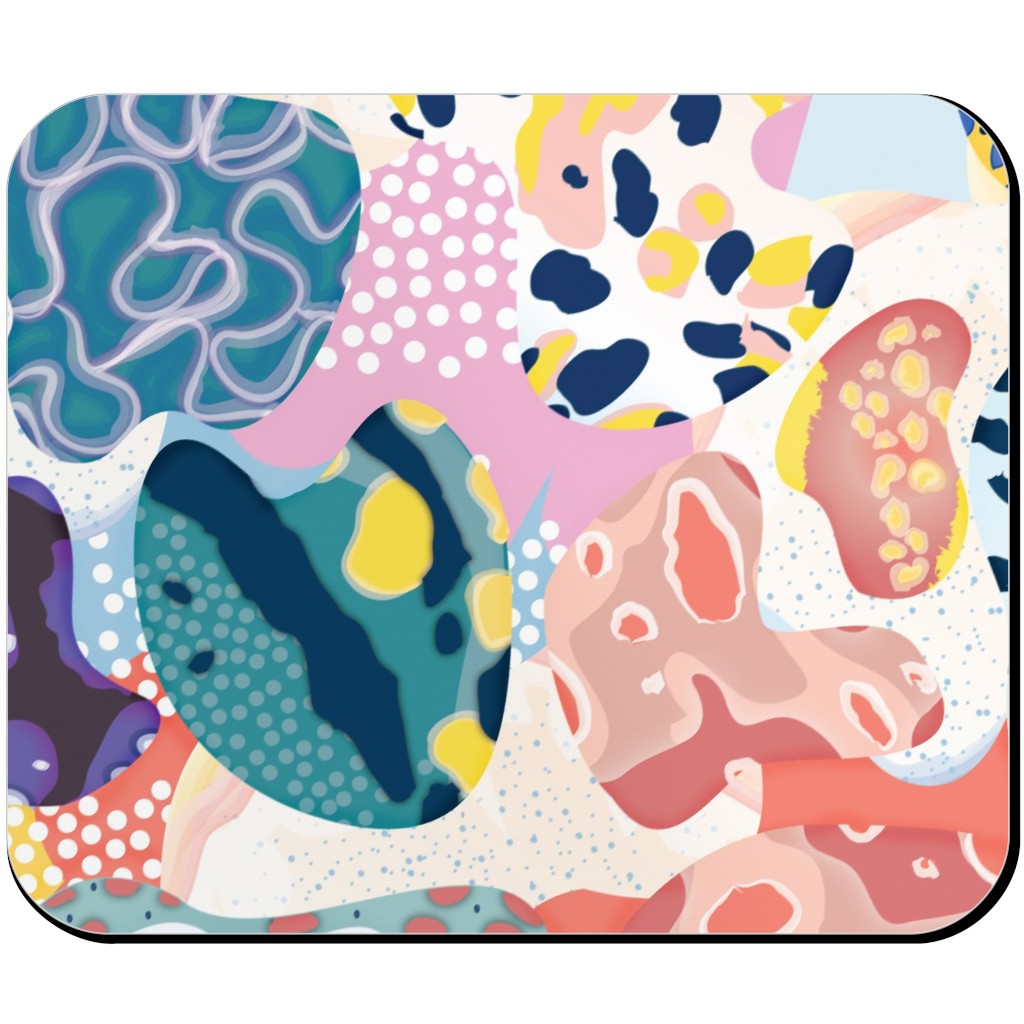 Sea Slug Animal Print - Multi Mouse Pad, Rectangle, Multicolor