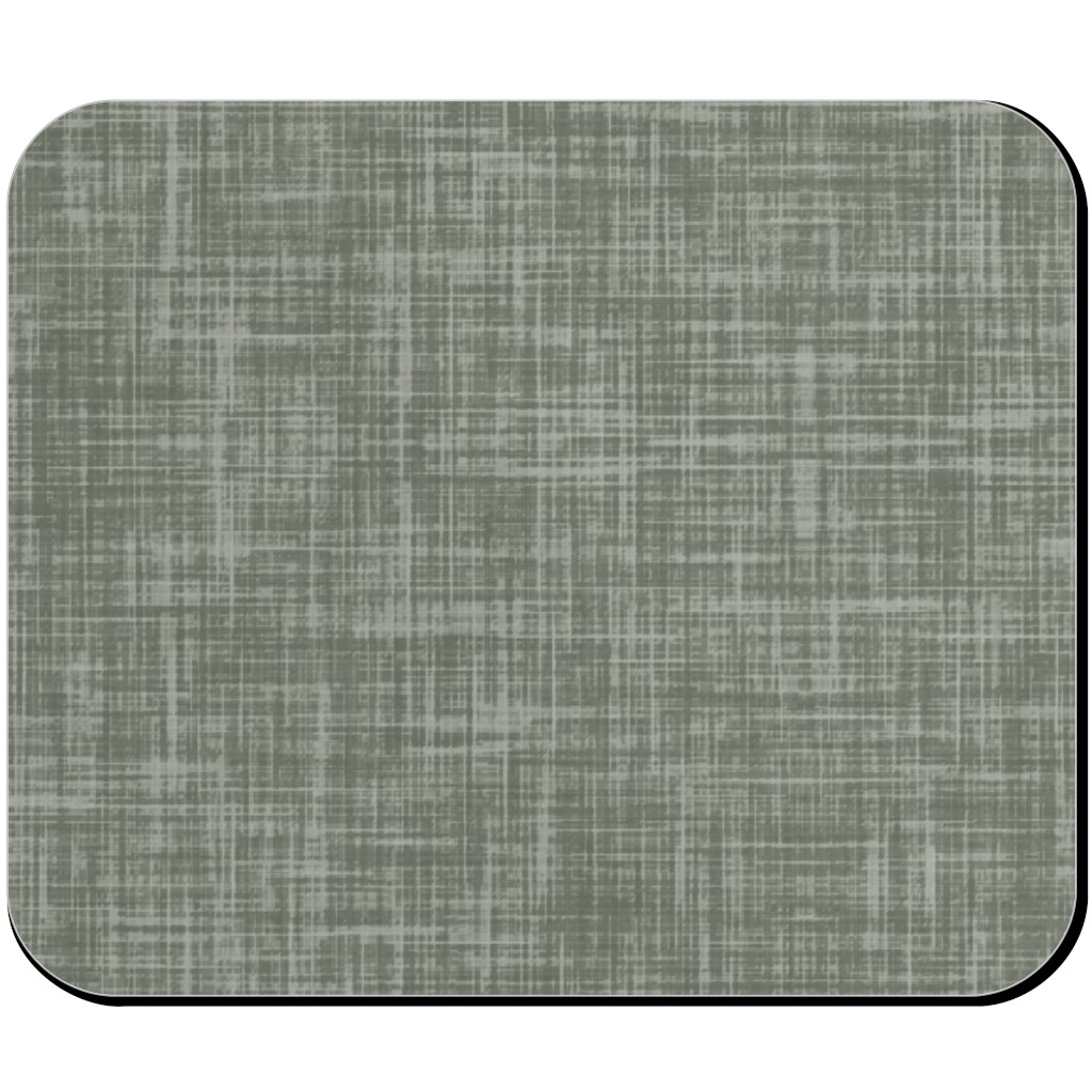 Vintage Linen Mouse Pad, Rectangle, Green
