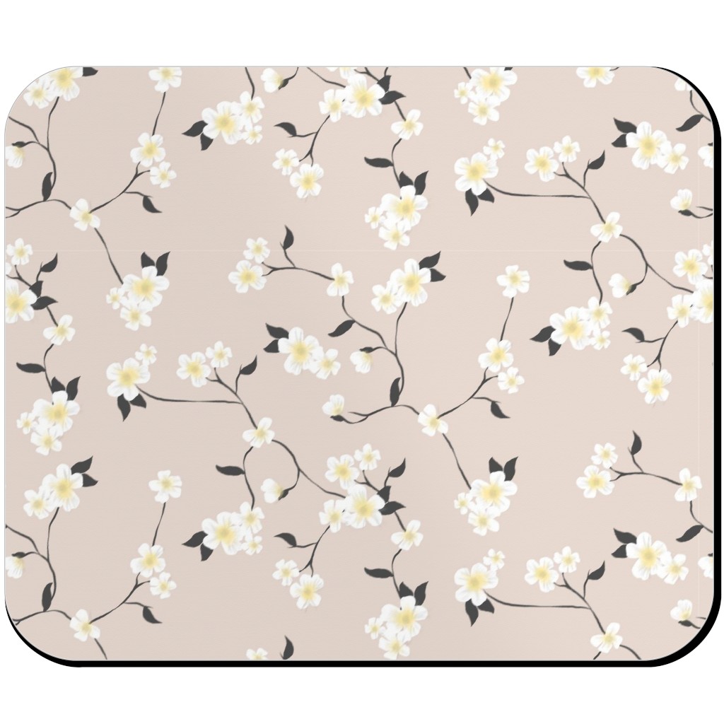 Climbing Flower - Pink Mouse Pad, Rectangle Ornament, Pink