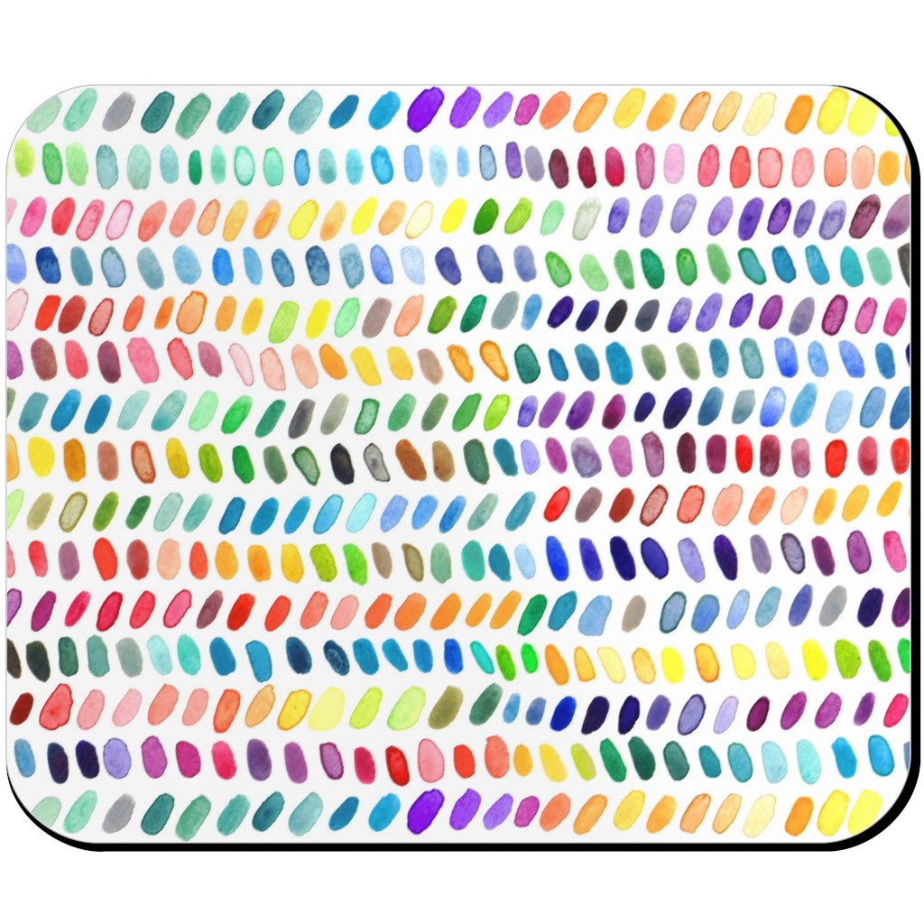 Rainbow Dash Rows - Multi Mouse Pad, Rectangle Ornament, Multicolor
