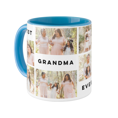 Gallery Of Seven Text Mug, Light Blue, , 11oz, Multicolor, multi