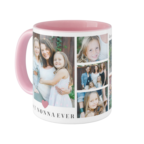 Heart Frames Mug, Pink,  , 11oz, Pink