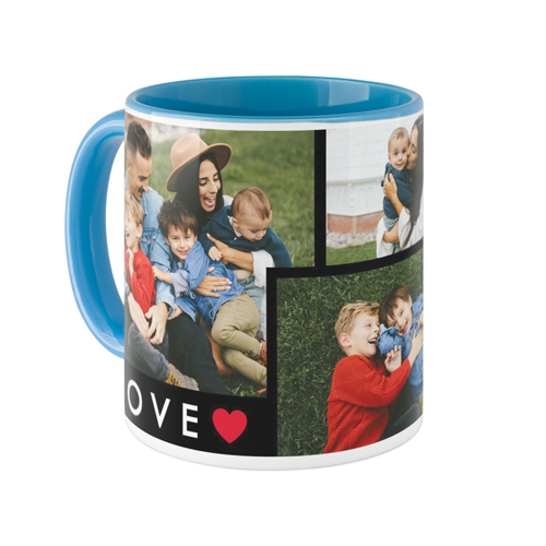 Modern Love Mug, Light Blue, , 11oz, Red, fire engine