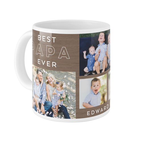 Wood Detail Best Ever Mug, White,  , 11oz, Brown