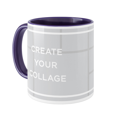 Create a Collage Mug, Blue,  , 11oz, Multicolor