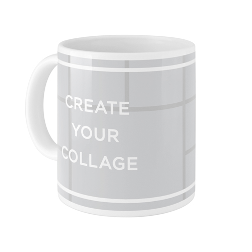 Create a Collage Mug, White, , 11oz, Multicolor, multi