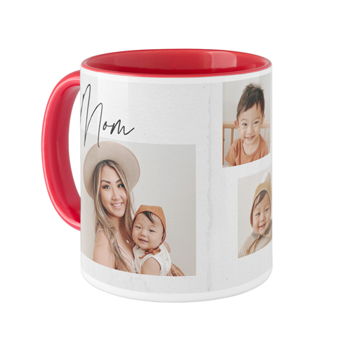 XOXO Mom Mug, Red,  , 11oz, White