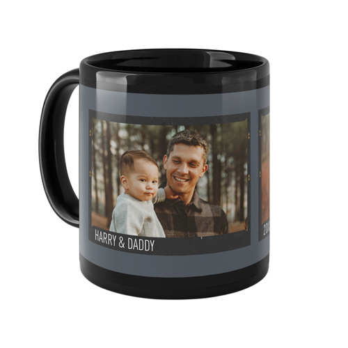 Film Frames Mug, Black, , 11oz, Gray, gray
