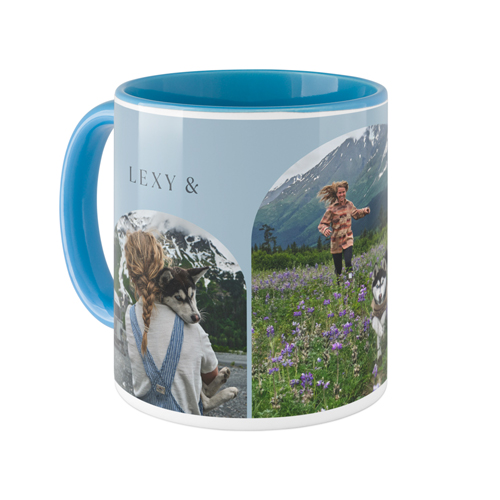Timeline Arches Mug, Light Blue, , 11oz, Blue, celeste