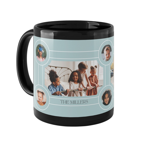 Vintage Family Tree Mug, Black, , 11oz, Blue, oasis