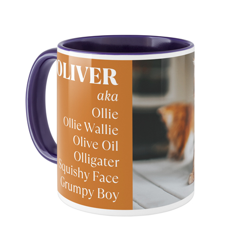 Favorite Nicknames Mug, Blue, , 11oz, Multicolor, multi