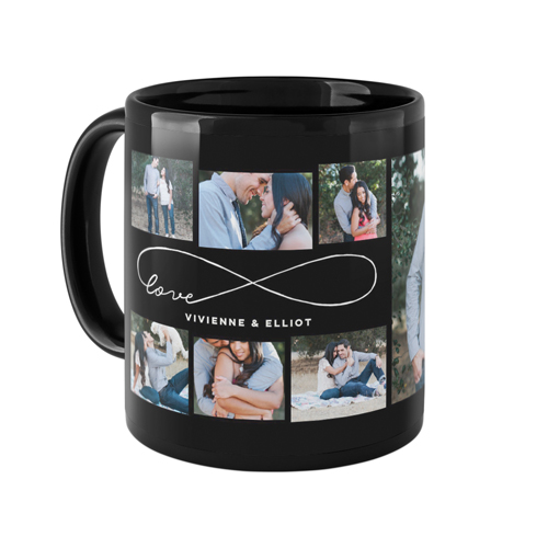 Love Infinity Mug, Black,  , 11oz, Black