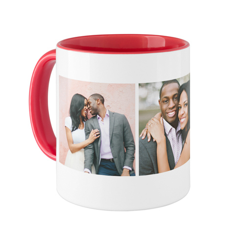 Classic Trio Mug, Red, , 11oz, White, white