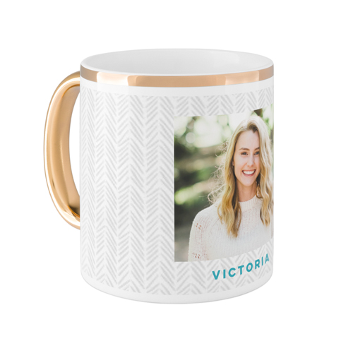 Gallery of One Mug, Gold Handle, , 11oz, Multicolor, multi