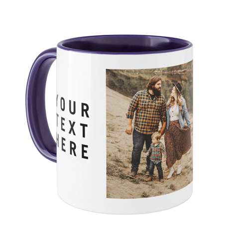Gallery of Two Text Mug, Blue, , 11oz, Multicolor, multi