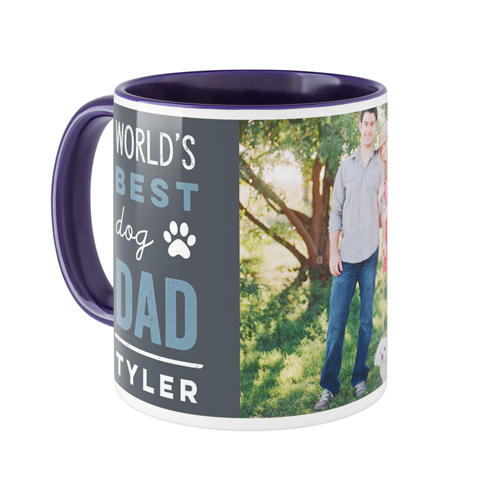 Best In Show Dog Dad Mug, Blue,  , 11oz, Gray