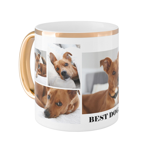 Gallery of Six Pets Mug, Gold Handle, , 11oz, Multicolor, multi