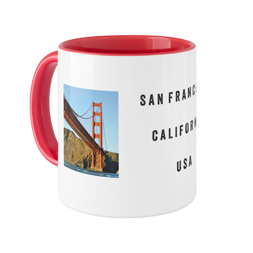 Text Gallery of Two Mug, Red,  , 11oz, Multicolor