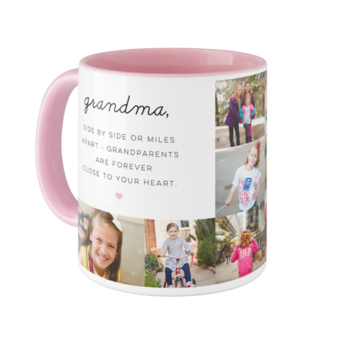 Love Grid Mug, Pink,  , 11oz, Pink