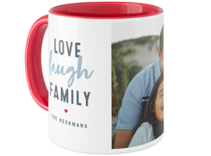 love laugh family mug