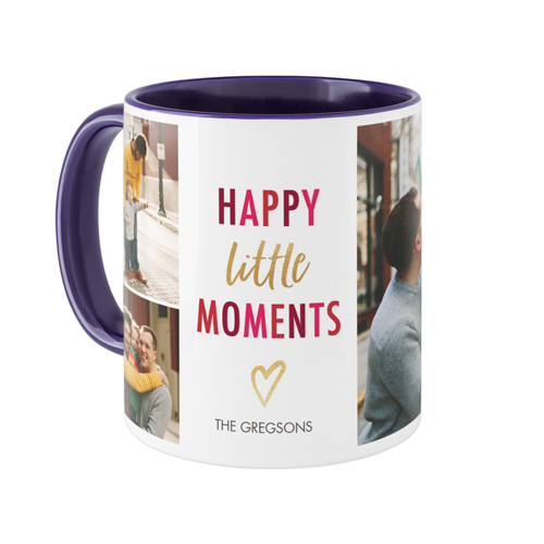 Little Heart Moments Mug, Blue,  , 11oz, White