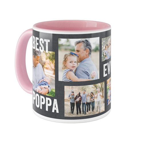 Best Ever Collage Mug, Pink,  , 11oz, Gray