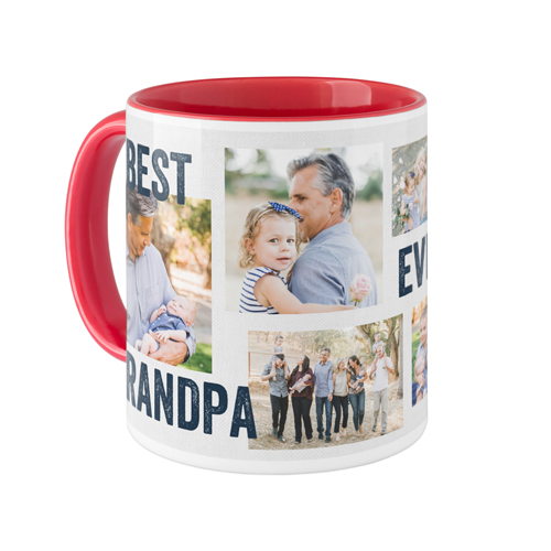 Best Ever Collage Mug, Red,  , 11oz, Gray