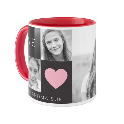 I Heart You Mug, Red,  , 11oz, Gray