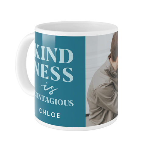 Kindness Is Mug, White,  , 11oz, Blue