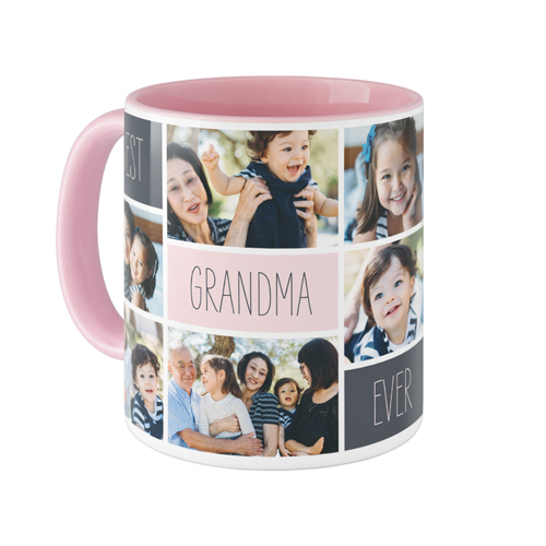 The Greatest Grid Mug, Pink,  , 11oz, Pink