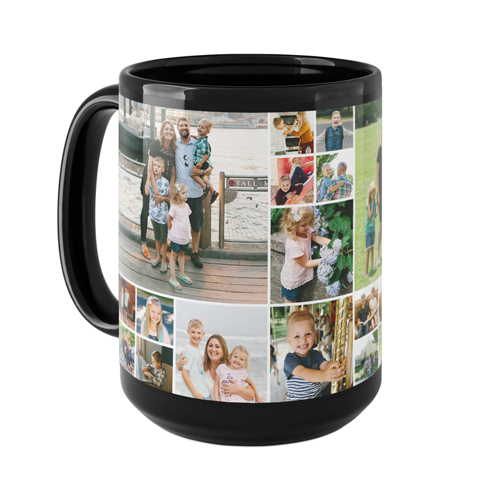 Gallery Collage Mug, Black,  , 15oz, Multicolor