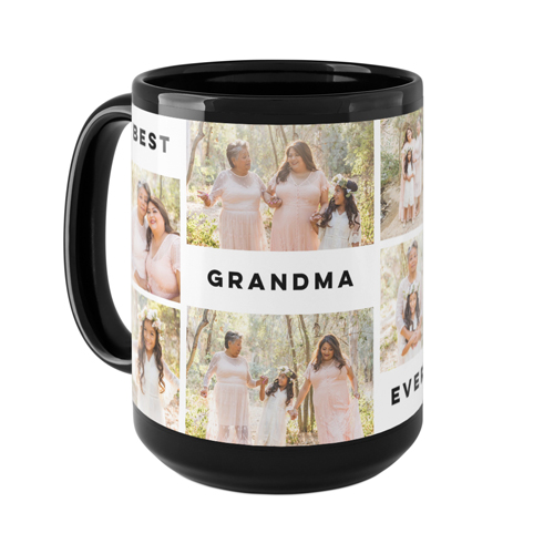 Gallery Of Seven Text Mug, Black, , 15oz, Multicolor, multi